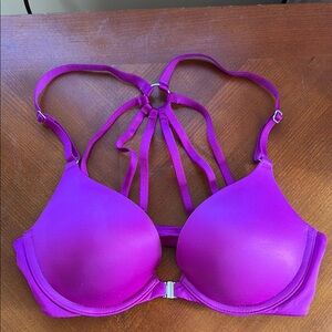 Victoria’s Secret Strappy Front closure sexy push-up bra 32B